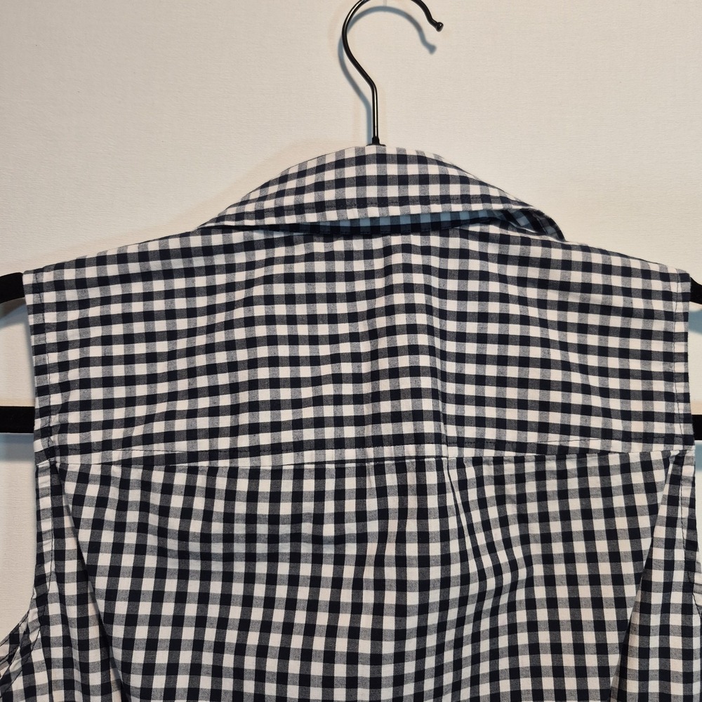 J Crew Womens Sz Sm Top Preppy Coastal Grandma Americana Summer Casual Gingham - Picture 10 of 12